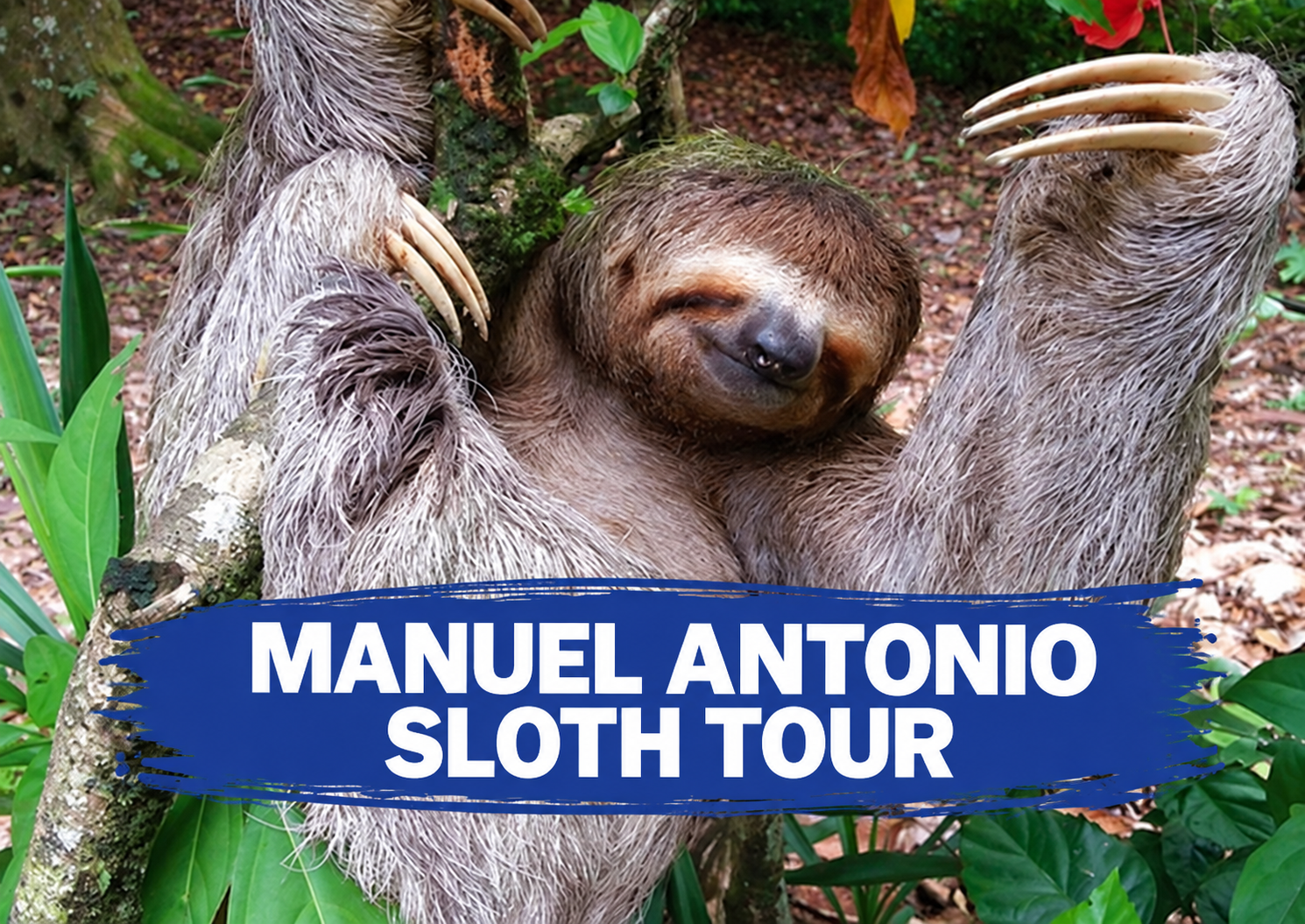 Manuel Antonio experience with blue brush title