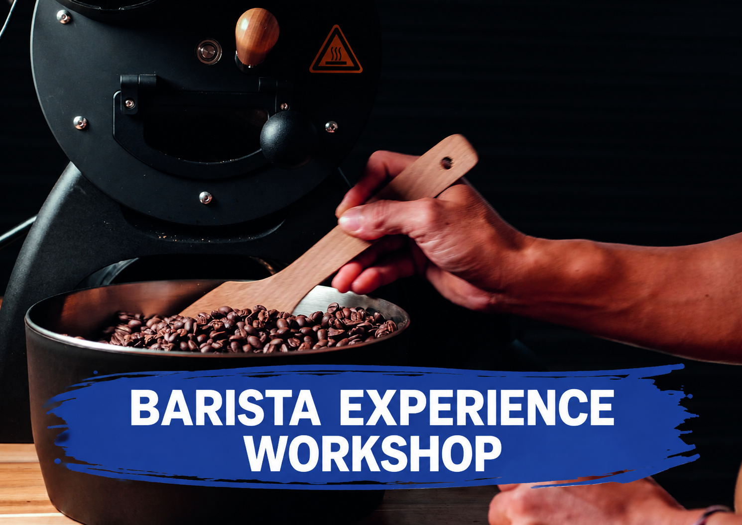 Barista Experience experience with blue brush title